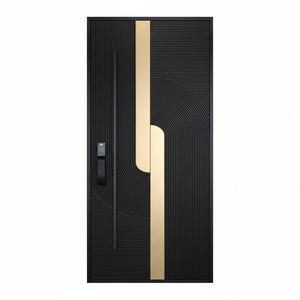 CosyHouse Modern Solid Wooden Interior <b>Doors</b> and Cast Aluminum Exterior <b>Doors</b> Thermal Insulated Noise Reduction <b>for</b> House Villa - Product Image 1