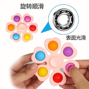 Đơn giản tay <span class=keywords><strong>Shank</strong></span> Pad Spinner thiết kế mới <span class=keywords><strong>Fidget</strong></span> cảm giác đồ chơi đẩy Pop bong bóng ngón tay Spinner Đồ chơi thể loại - Product Image 1