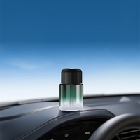 Diffuseur de parfum portable pour voiture, personnalisé avec logo OEM, 160 ml, bouteilles diffuseur en verre pour voiture avec lumière étoilée, sans huile, désodorisant automobile