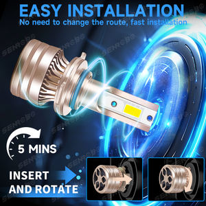 Super lumineux R6-DOB dernière conception voiture LED phares 6000K blanc H1 H4 H7 H11 9005 9006 9012 Super lumineux Auto LED ampoules - Product Image 4