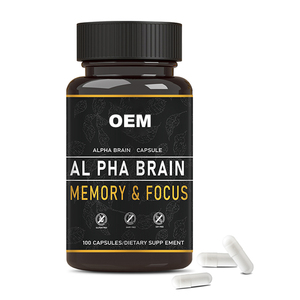 Venta caliente de fábrica OEM para cápsulas de vitaminas 60 cuentas para la salud del cerebro adulto aumentar la memoria y la concentración - Product Image 1