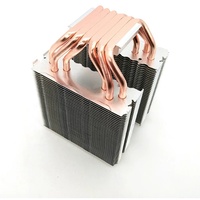 Dissipateur thermique à double tour à 4 tubes de type pince : Refroidisseur d'air modulaire haute performance à tubes en cuivre pur
