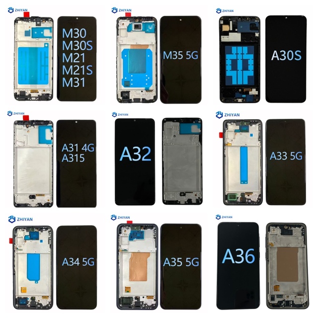 ZHIYAN True Price Support Direct Purchase Shipping 48 Hours for Samsung Screen A30 A30S A31 A32 A33 A34 A35 A36 Mobile Phone LCD