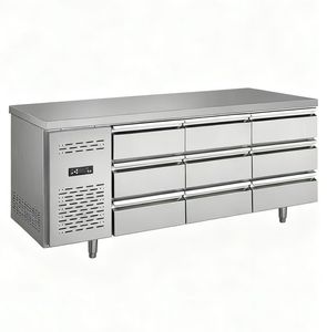 Tavolo espositore insalata <span class=keywords><strong>frigorifero</strong></span> tavolo bar con <span class=keywords><strong>cassetti</strong></span> refrigerazione Display raffreddamento diretto refrigeratore Hotel cucina <span class=keywords><strong>frigorifero</strong></span> - Product Image 4