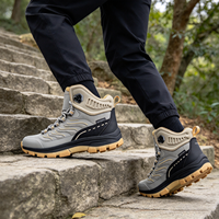 Chaussures de randonnée hautes de qualité supérieure, résistantes à l'usure, en cuir durable, antidérapantes, pour l'extérieur