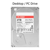 Disque dur SATA 3.5 HDWD120UZSVA 2 To P300 pour PC de bureau, stockage de bureau, d'occasion, grade A, testé, 100 % en état, 7200 tr/min
