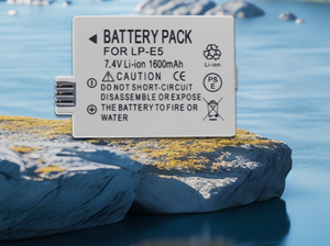 Batterie pour <span class=keywords><strong>CANON</strong></span> LP-E5 LPE5 Eos 450D 500D <span class=keywords><strong>1000D</strong></span> 2000D KISS X2 X3 Rebel T1i Xs 7.4V 1600mAh - Product Image 6