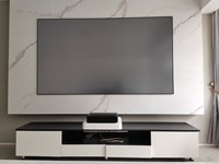 Écran de projection à cadre fixe 90 pouces 16:9 en tissu anti-lumière mural 4K HD 1CM à lunette étroite pour projecteur UST