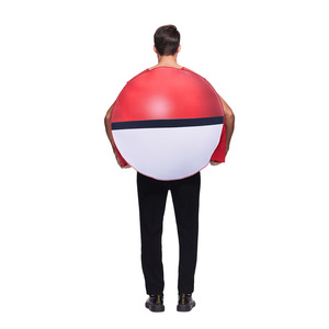 Costume Poké Ball Pokémon pour adulte, tenue de cosplay rouge en polyester, jeu d'animation, jeu de rôle - Product Image 5