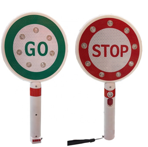 Tableau de commande de route à DEL portable Avertissement de sécurité Stop Go Panneaux de signalisation - Product Image 2