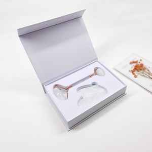 Muscle Relaxing Anti-age White Jade Roller and Gua Sha Massage <b>Tool</b> - Product Image 1