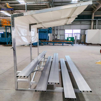 Gradins en aluminium portatifs extérieurs de places de spectateur avec le blanchisseur de bancs de terrain de football de parasol