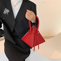 Mode einzigartiges Design Damen Cross body Umhängetaschen Geldbörse Dreieck geformte Handtaschen benutzer definierte neuen Stil koreanische Einkaufstasche