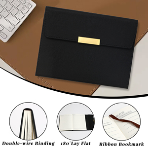 Wholesale Custom PU Leather A5 Notebook Set 100 Sheets Hardcover <b>Journal</b> Diary Thread Sewing Pen Gift Zhejiang China Sales - Product Image 3