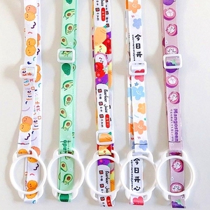 Factory Sublimation Color Printing Custom Portable Drink Water Bottle Holder Neck Lanyard
