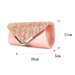 Borsa da Sera Elegante con Patta Glitterata per Donna, Grande Capacità, Brillante, Abbinabile a Abiti da Cerimonia, Clutch per Matrimoni e Banchetti - Product Image 4
