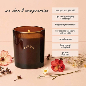 AIKUN Custom Private Label Brown <b>Candles</b> Home Fragrance Decor Manufacturer Wholesale Luxury Glass Jar Soy Wax Scented <b>Candle</b> - Product Image 2