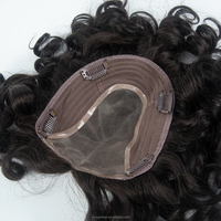 Toppe capillaire blonde avec mèches, en cheveux vierges russes, base mono, effet cuir chevelu naturel pour femmes - Fournisseur de choix