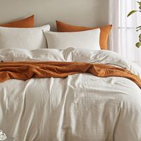 Taie d'oreiller personnalisée en coton mousseline, respirante et confortable, double face, blanche, type enveloppe