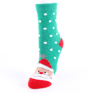 Bas quantité minimale de commande Bonne Qualité Nouveau Design Père Noël Cerf <span class=keywords><strong>Renard</strong></span> Femmes Laine Coton <span class=keywords><strong>Chaussettes</strong></span> De Noël - Product Image 2