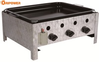 BSCI ISO9001 Professionnel 3 Flammes Style Moderne Barbecue À Gaz Grilles De Table En Plein Air Jardin Gastro BBQ Roster CE LFGB Approbation