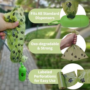 300 Count Extra Thick Scented Dog Poop Bags, Leak-Proof Biodegradable Pet Waste Bags with Dispenser for Puppy & Large Breed Dogs - Product Image 3