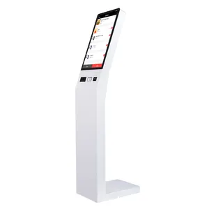21.5 "tầng đứng tự dịch vụ <span class=keywords><strong>kiosk</strong></span> Win10 để đặt hàng, cảm ứng <span class=keywords><strong>kiosk</strong></span> tất cả trong một với máy in nhiệt/mã QR/RFID - Product Image 6