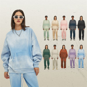 Sudadera de hombre de gran tamaño, diseño de hombro caído personalizable, mezcla de algodón grueso polar - Product Image 2