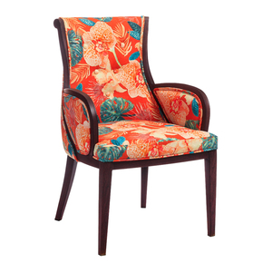 Di alta qualità stile Vintage <span class=keywords><strong>italiano</strong></span> in acciaio gamba Wingback Design sala da pranzo sedie con braccio - Product Image 1