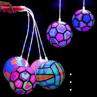 Ballon lumineux clignotant en gros, promotion, ballon de plage gonflable néon en PVC, ballon de basket, jouets LED pour enfants, garçons et filles