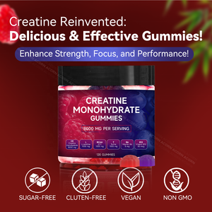 ACORN Bonbons à la créatine <span class=keywords><strong>monohydrate</strong></span> sans sucre Complément alimentaire pour entraînement et nutrition sportive Gommes à la créatine - Product Image 5