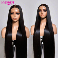 Perruques de cheveux humains ultra-lisses pour femmes, cheveux vietnamiens bruts, perruque frontale HD 13x6 sans colle, dentelle pré-coupée, prête à porter, cheveux raides