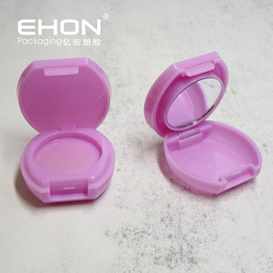 Wholesale Mini Double Layer Empty <b>Compact</b> Powder Case With Mirror Plastic Cosmetic Blush Container Eyeshadow Palette Packaging - Product Image 4