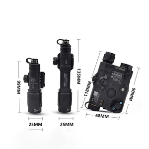 Lampe torche tactique PEQ15 avec laser rouge, vert et bleu, 300A, pour la chasse, sans lumière de remplissage IR, <span class=keywords><strong>stroboscope</strong></span>, compatible 20 mm - Product Image 3