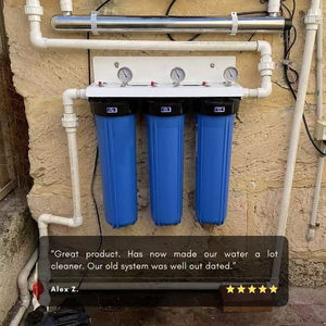 ऑस्ट्रलिया बेस्ट-771 3 stagers 4.5*20 इंच बड़ा नीला कारतूस पानी फिल्टर आवास दीवार माउंट या समर्थन के साथ - Product Image 3