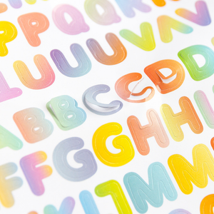 Galaxy Palette Series Numbers <span class=keywords><strong>Alphabet</strong></span> Die Cut Letter Hand Account Stickers for Scrapbooking Notebook Decorative Sticker - Product Image 4