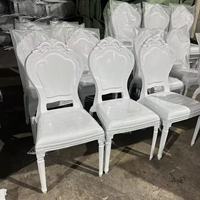 Chaise d'extérieur moderne en plastique PP de haute qualité, confortable, durable, écologique, pour événements, mariages, hôtels, blanche, vente en gros