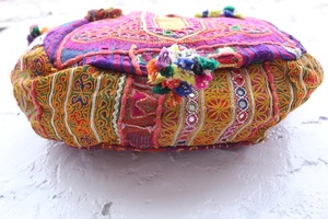Sac Banjara vintage, sac hobo, pochette, sac à bandoulière ethnique indien brodé à la main, sac à main coloré bohème grande capacité avec fermeture éclair - Product Image 6
