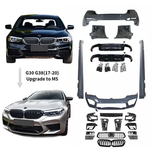 Полный комплект M Sport M5 фейслифтинг задний диффузор передний бампер обвес комплект для BMW 5 серии G30 G38 обновление до M5 2017-2020