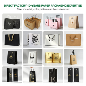 Custom Printed <strong>Personalized</strong> <strong>Gift</strong> <strong>Bags</strong> Packaging Recyclable Premium Luxury Clothing Cardboard Paper Shopping Tote <strong>Bag</strong> With Logo - Product Image 4