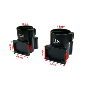 RJXHOBBY RJX3601 Abrazadera de Tubo de Aleación de Aluminio Negra de 30/35/40/45/50mm, Base de Fijación Plegable, Conector de Hebilla para Brazo de Dron - Product Image 2