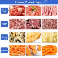 Machine à découper la viande congelée QD-350 pour cubes de poulet, jambon et bœuf de 500 kg – Découpeuse de viande cuite