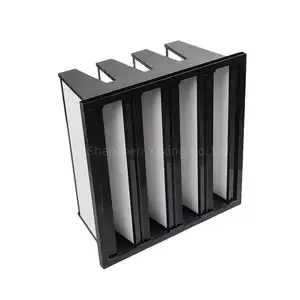 Nhà máy Nhựa V Ngân hàng lọc vbank lọc 2V F9 Mini pleat nhỏ gọn Lọc