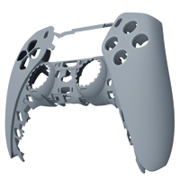 Pour la coque de la manette PS5-Façade avant de surface mate grise New Hope, antidérapante et résistante à la transpiration