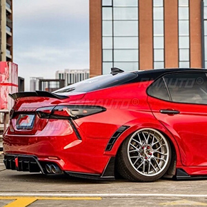 YOFER Style Rear Trunk Lid Spoiler Wing for Toyota Camry SE XSE Sport Model 2018-2023 Glossy Black Tailgate <b>Splitter</b> Trim Kit - Product Image 3