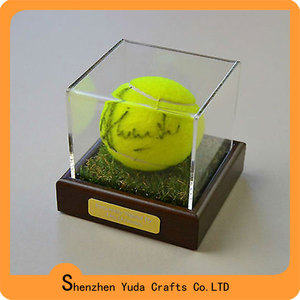 <span class=keywords><strong>Vitrine</strong></span> de présentation de balles de tennis de sport en acrylique avec base en plastique et couvercle transparent - Product Image 6