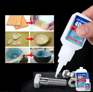 401 Super Glue Ultra Gel Clear Super Glue For Plastic Wood Metal Crafts Repair Cyanoacrylate Adhesive Instant Glue 20g