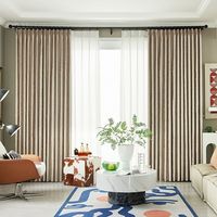 Rideaux Jacquard de haute précision à feuille d'or de luxe pour la décoration de fenêtre de chambre à coucher de salon