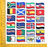 Breloques personnalisées pour chaussures, épingles drapeau national, pack pour les amateurs de voyage, badges de pays personnalisés, cadeaux culturels en gros
