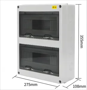 Caixa de plástico ABS para PC IP65 exterior personalizada com tampa transparente, caixa de distribuição de energia elétrica para interruptor de junção